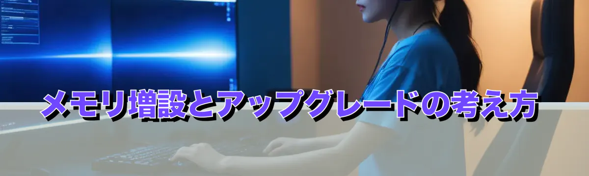 メモリ増設とアップグレードの考え方