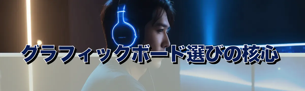 グラフィックボード選びの核心