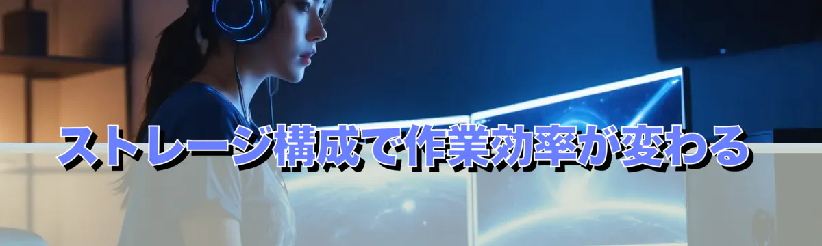 ストレージ構成で作業効率が変わる