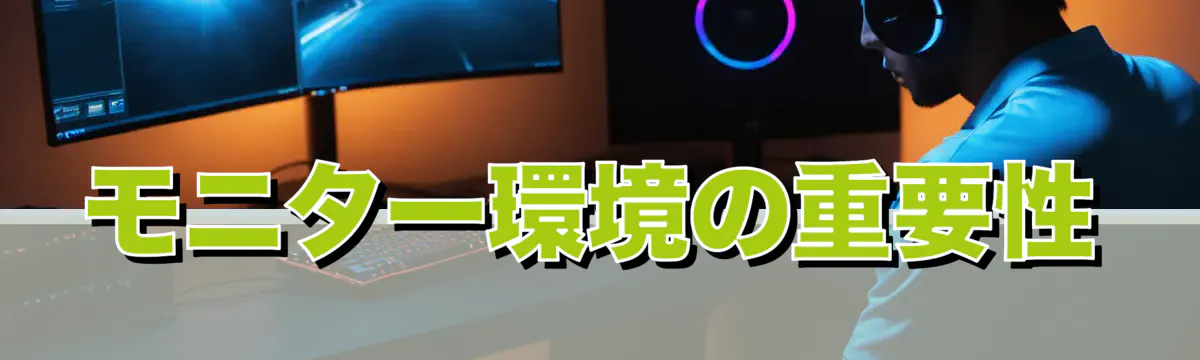 モニター環境の重要性