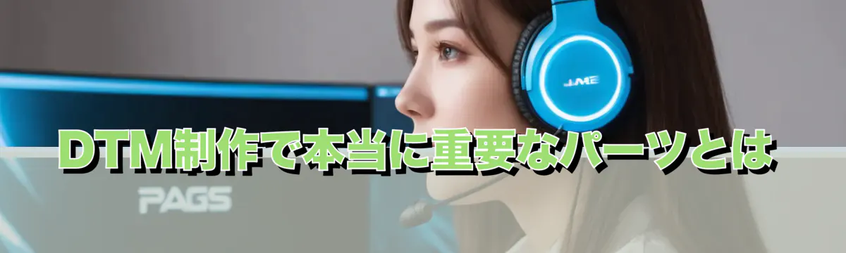 DTM制作で本当に重要なパーツとは