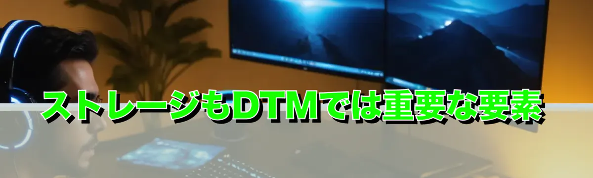 ストレージもDTMでは重要な要素