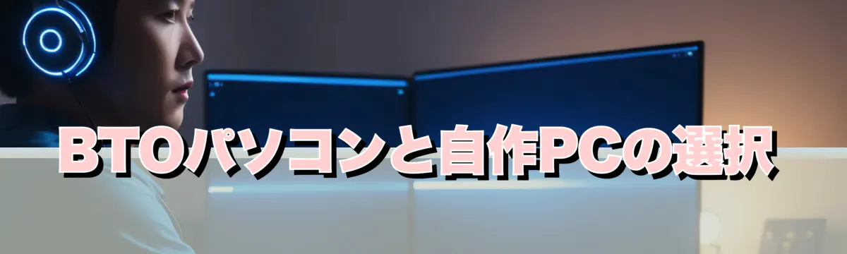 BTOパソコンと自作PCの選択