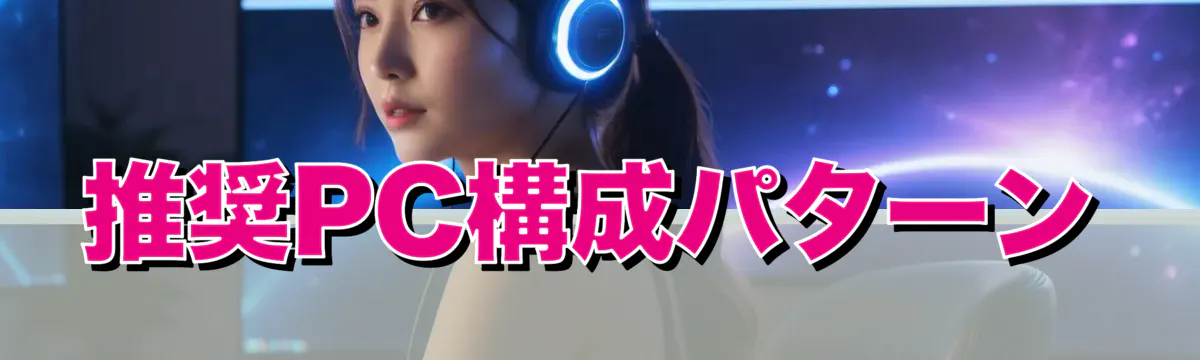 推奨PC構成パターン