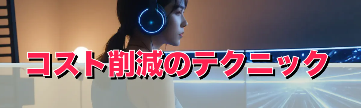 コスト削減のテクニック