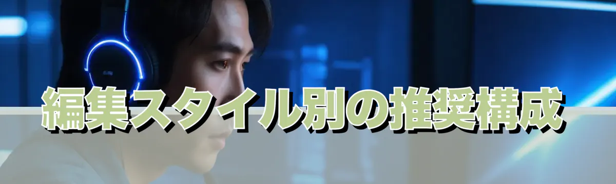 編集スタイル別の推奨構成