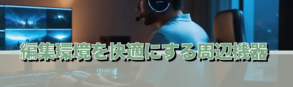 編集環境を快適にする周辺機器