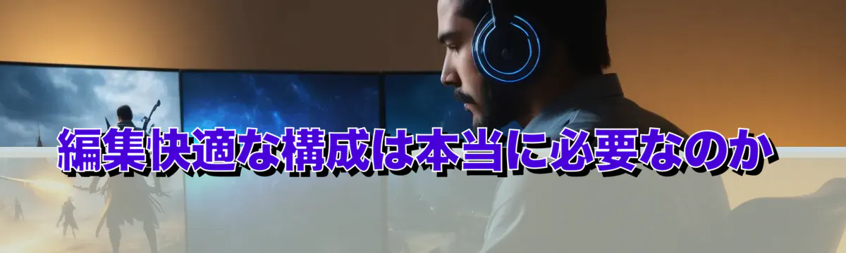 編集快適な構成は本当に必要なのか