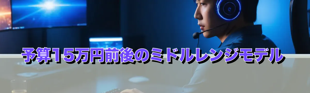 予算15万円前後のミドルレンジモデル