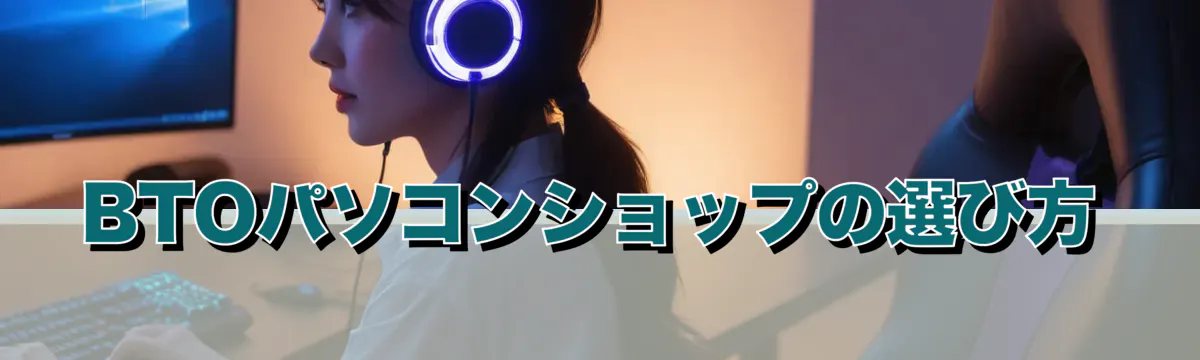 BTOパソコンショップの選び方
