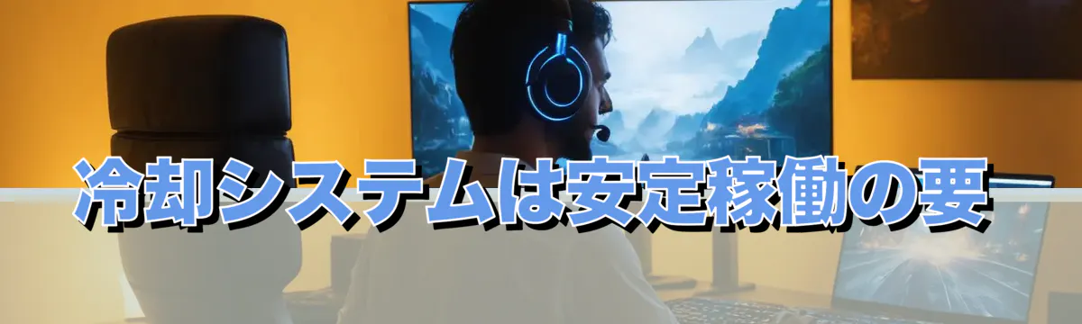 冷却システムは安定稼働の要