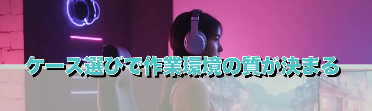 ケース選びで作業環境の質が決まる