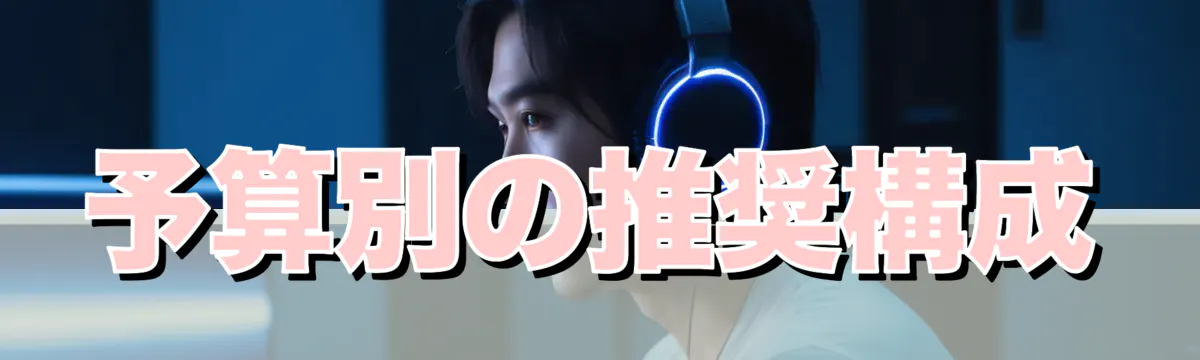 予算別の推奨構成