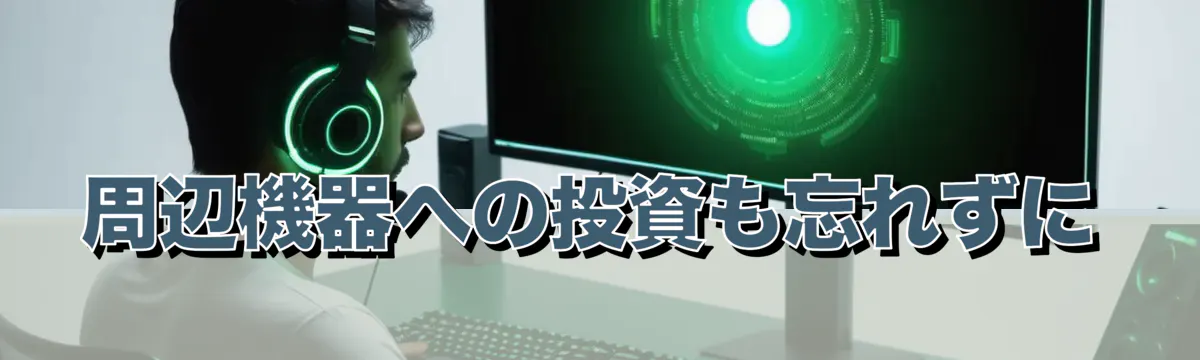 周辺機器への投資も忘れずに