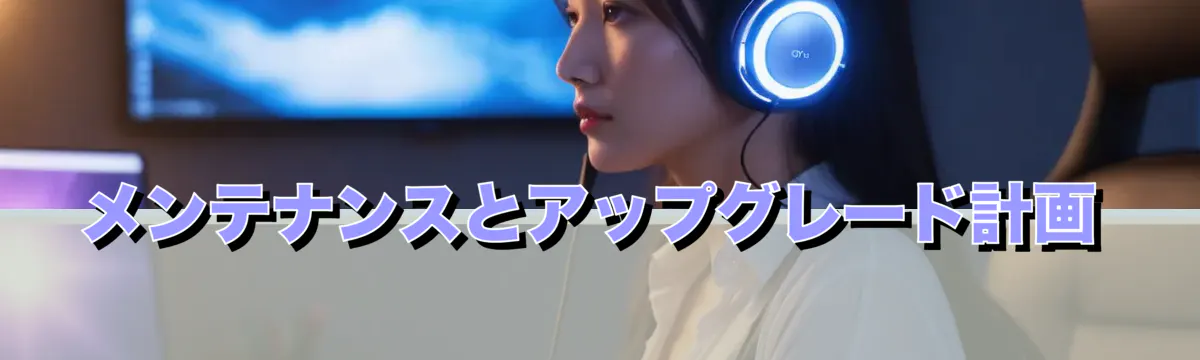 メンテナンスとアップグレード計画