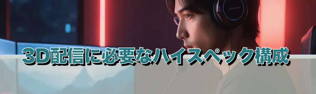 3D配信に必要なハイスペック構成