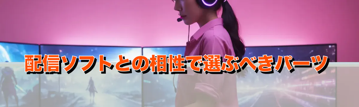 配信ソフトとの相性で選ぶべきパーツ