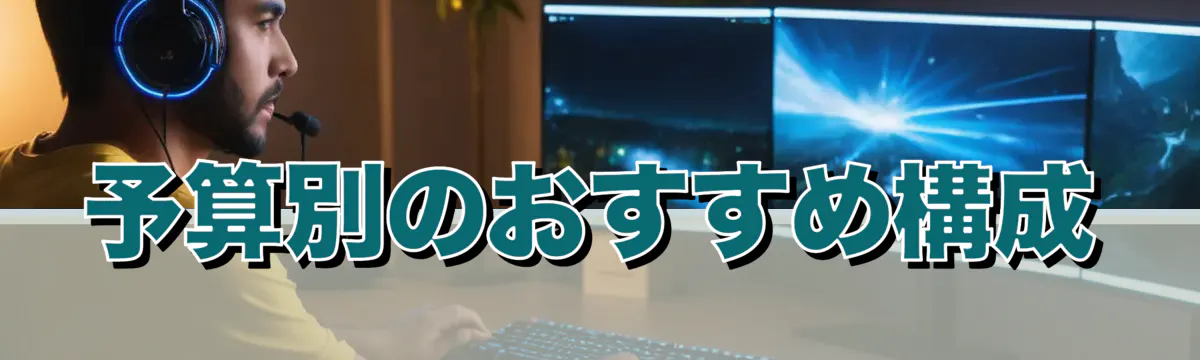 予算別のおすすめ構成