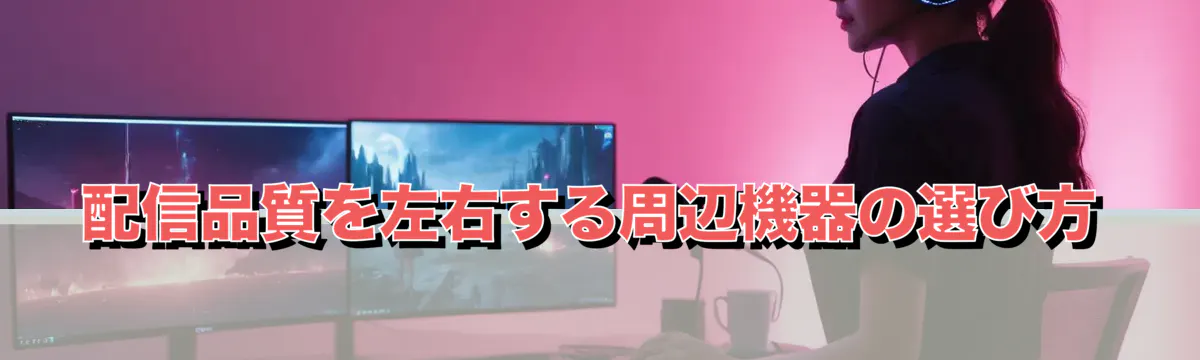 配信品質を左右する周辺機器の選び方