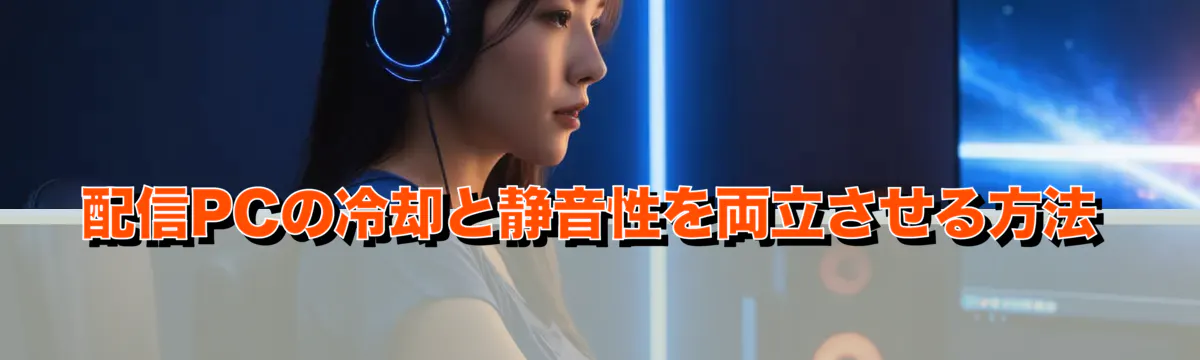 配信PCの冷却と静音性を両立させる方法