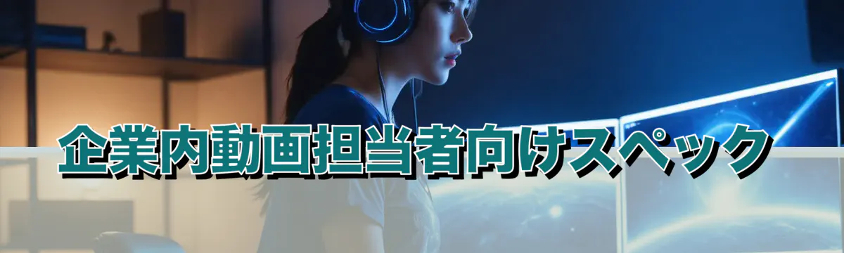 企業内動画担当者向けスペック