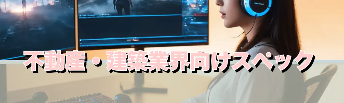 不動産・建築業界向けスペック