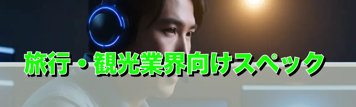 旅行・観光業界向けスペック