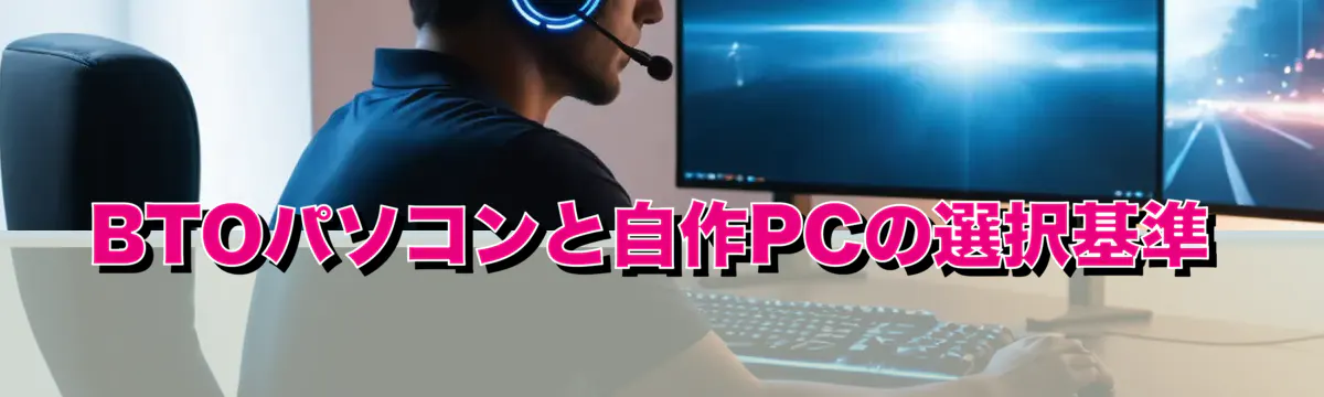 BTOパソコンと自作PCの選択基準