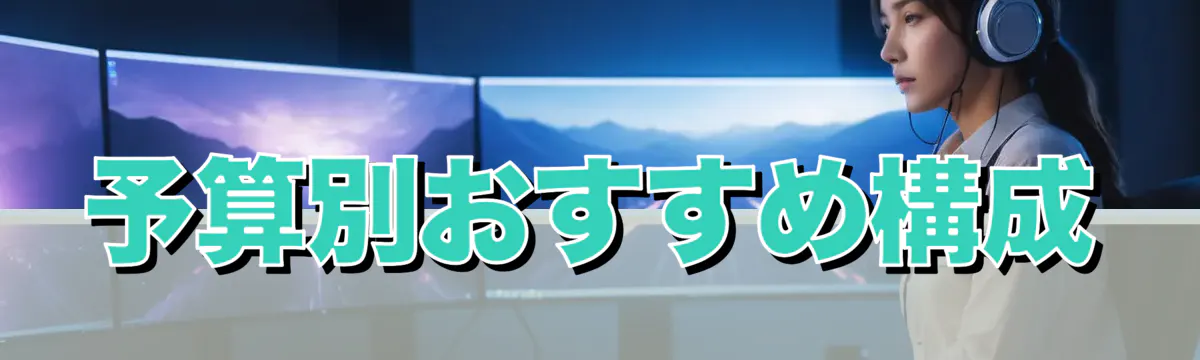 予算別おすすめ構成