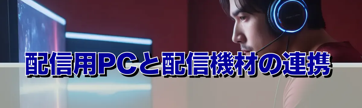 配信用PCと配信機材の連携