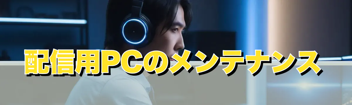配信用PCのメンテナンス