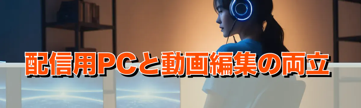 配信用PCと動画編集の両立
