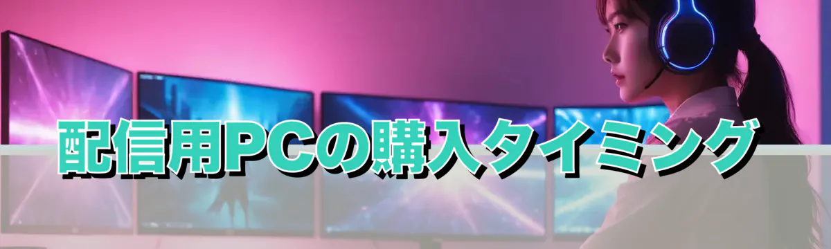 配信用PCの購入タイミング