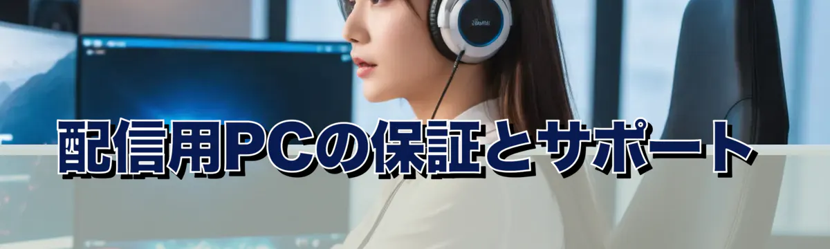 配信用PCの保証とサポート