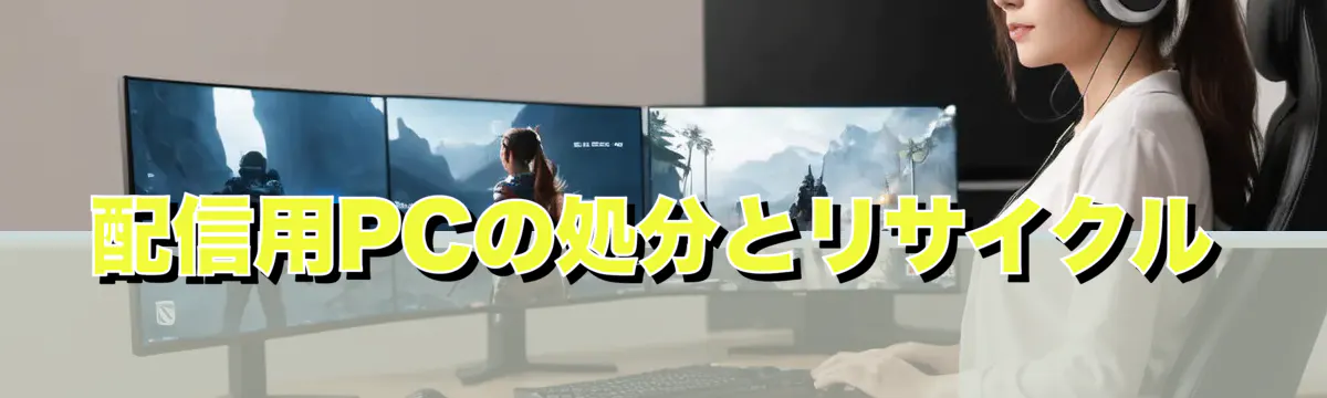 配信用PCの処分とリサイクル