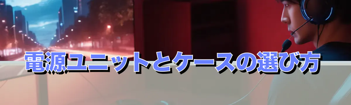 電源ユニットとケースの選び方