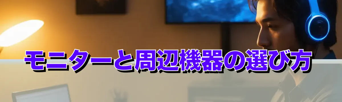 モニターと周辺機器の選び方