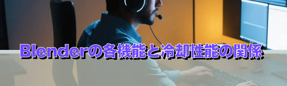 Blenderの各機能と冷却性能の関係