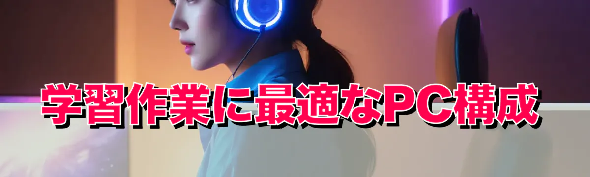 学習作業に最適なPC構成