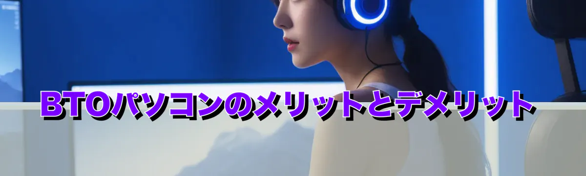 BTOパソコンのメリットとデメリット