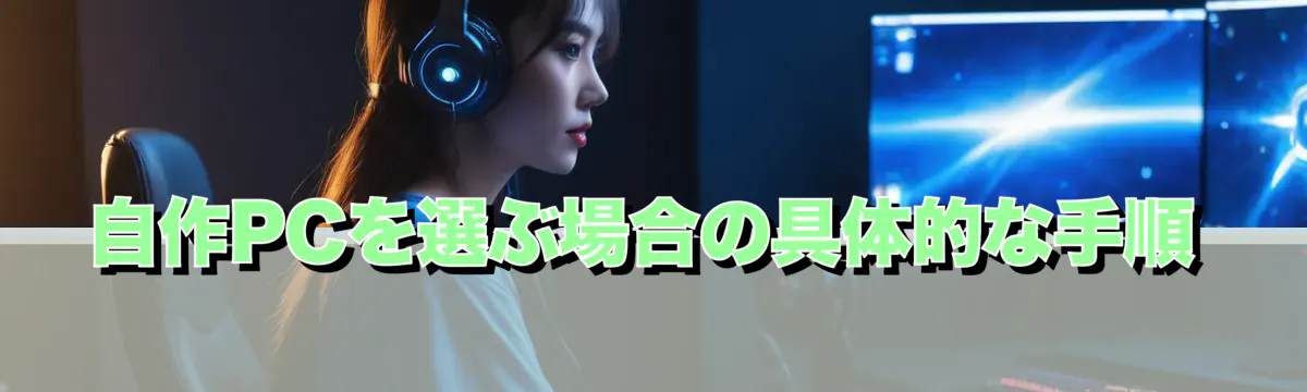 自作PCを選ぶ場合の具体的な手順