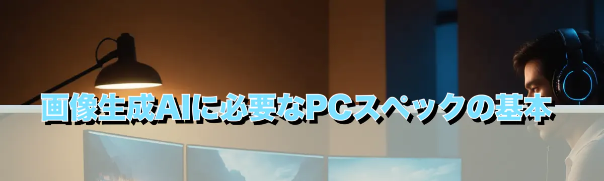 画像生成AIに必要なPCスペックの基本