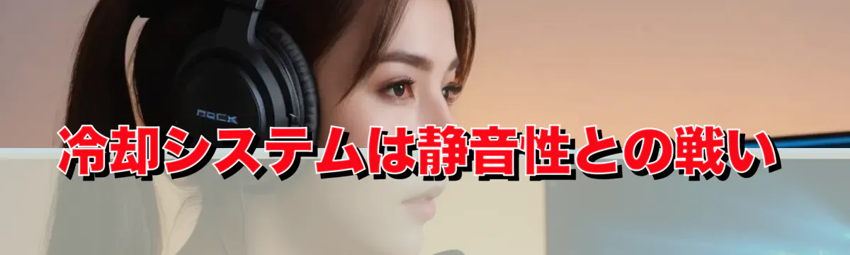 冷却システムは静音性との戦い