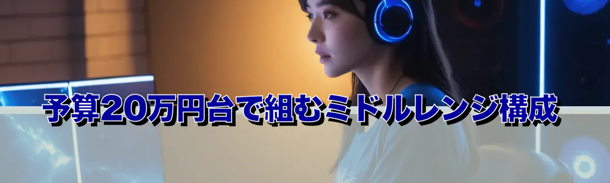 予算20万円台で組むミドルレンジ構成