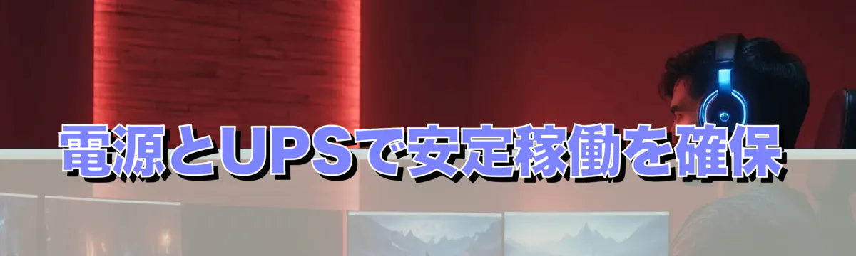 電源とUPSで安定稼働を確保