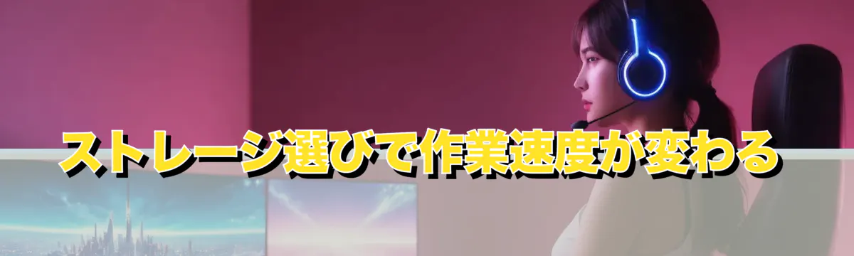 ストレージ選びで作業速度が変わる