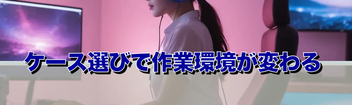 ケース選びで作業環境が変わる