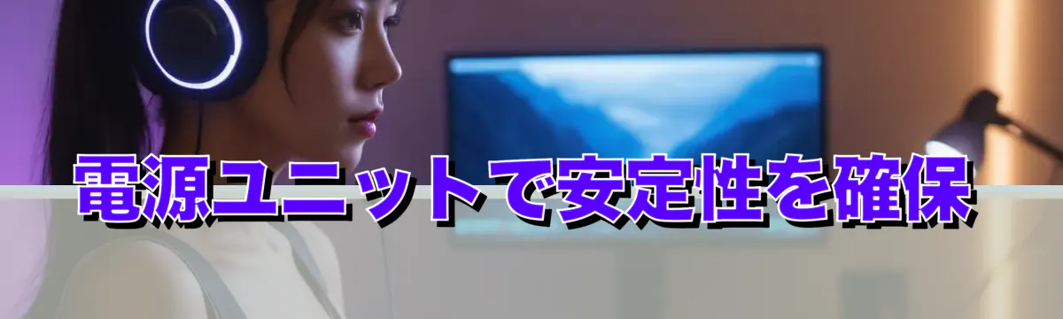 電源ユニットで安定性を確保