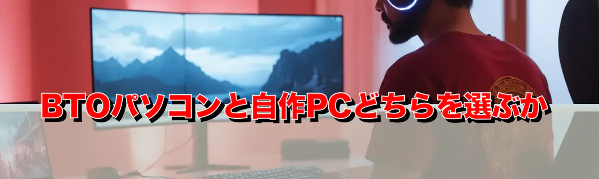 BTOパソコンと自作PCどちらを選ぶか