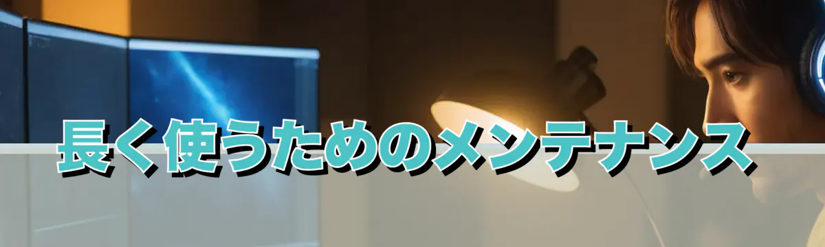 長く使うためのメンテナンス